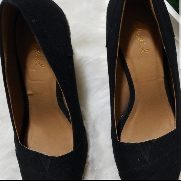 3/$20 QUPID|Open Toe 3" Heeled Espadrilles Sz 6 - Picture 6 of 7